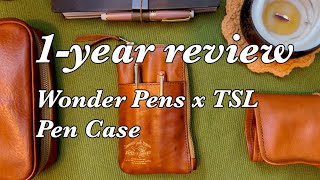 one-year later: wonder pens x the superior labor leather pen and wallet in light brown case review