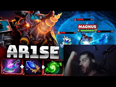 Ar1se Magnus Huge Plays Tried My Best Hard Games Dota 2 Highlights !!