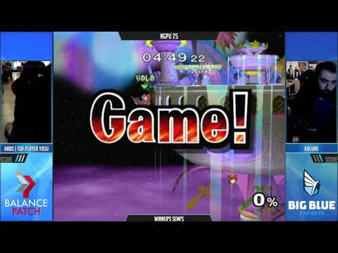 NGPU 25 SSBM - Yasu (Black Marth) vs. Kalvar (Red Marth) - Melee WSF