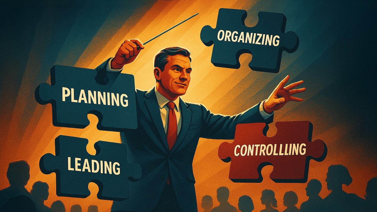 Four Functions of Management Explained: Planning, Organizing, Leading, Controlling