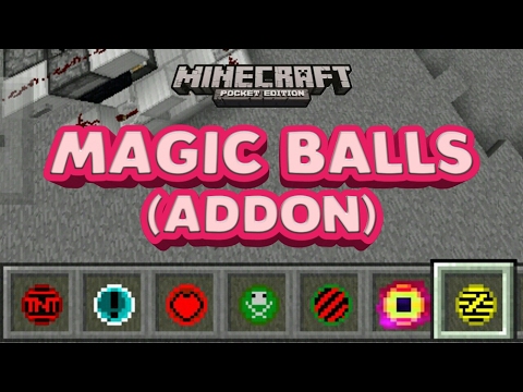 MAGIC BALLS IN MCPE 1.0 (WIZARD SPELLS)|Minecraft PE (MCPE) Mod/Addon Review