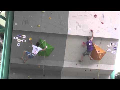 Manuel Romain vs Jakob Schubert, Duel Men Final - IFSC Climbing World Championship 2011