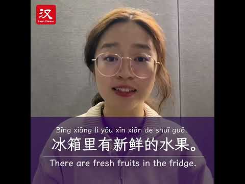 Learn Chinese in 1 min: How to say "fridge" in Chinese?