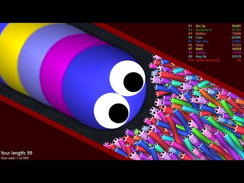 Slither.io A.I. 100,000+ Score Epic Slitherio Best Gameplay! #127