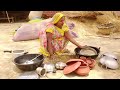 गाँव में बर्तन की सफाई कैसे की जाती है �