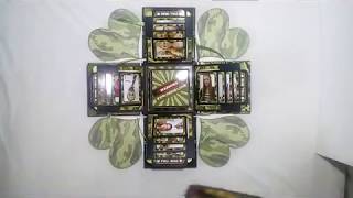 Camouflage Themed Exploding Gift Box (Medium with Falling Cards and Accordion Centerpiece)