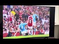 Arsenal vs Manchester City Kovacic yellow card on Odegaard!