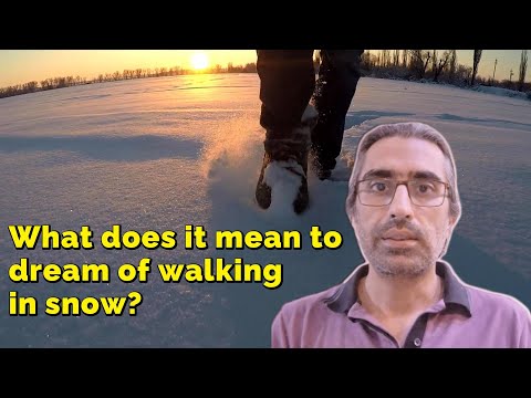 walking in snow dream meaning and scenarios