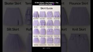 12 Skirt Styles, 1 Chic Palette — The Ultimate Lilac Guide 💜 #StyleInspo #SkirtGuide #SkirtStyles