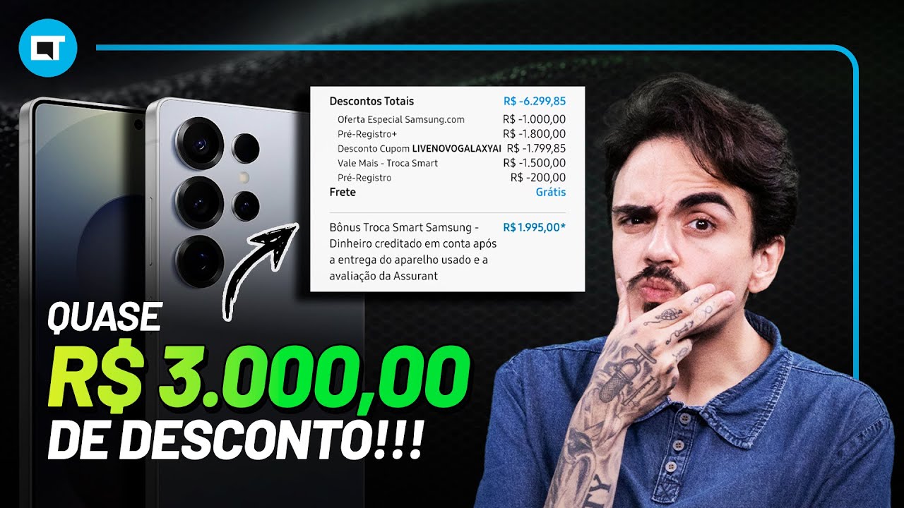 Como eu paguei R$ 3.364,32 no Galaxy s25 ultra no lançamento