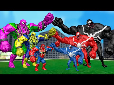 TEAM VENOM COLOR VS TEAM SPIDER-MAN COLOR | LIVE ACTION STORY