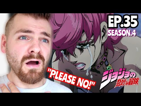 WTF IS THIS F***ING ANIME?!!! | JOJO'S BIZARRE ADVENTURE *PART 5* EPISODE 35 | (S4 EP:35) REACTION!