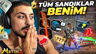 SERVERİN İLK KİN KILICINI ÇIKARDIM ! 😱 REKOR SANDIK AÇILIMI | Metin2 -
