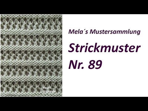 Knitting pattern no. 89 - Knitting patterns in rows / lace pattern / openwork pattern / net pattern