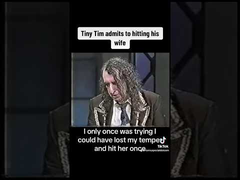 Tiny Tim admits to hitting his wife p 2/2 DOWNEY 1994 Show is LOST MEDIA Other Than This Segment