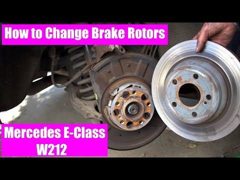 How to Change Brake Rotors on Mercedes E-Class W212 | Brake Rotor Replacement Tutorial E350