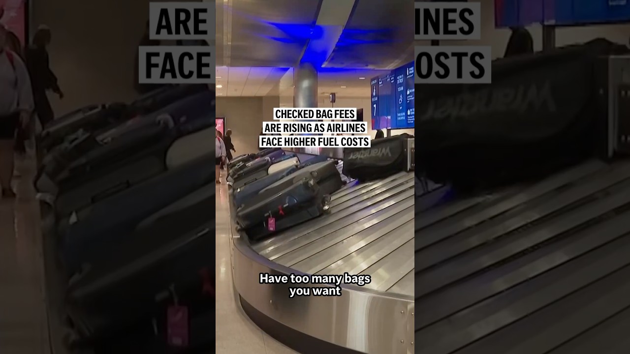 Why are airlines increasing checked baggage fees?