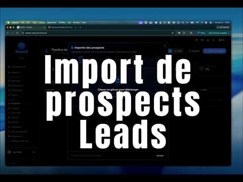 Import de prospects dans TowerZ
