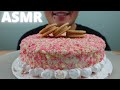 ASMR Friendly S Strawberry Krunch Ice Cream Cake Frosted Strawberry Donut Oreos The Hangry Mole