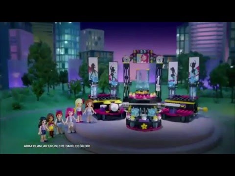 Lego Friends - Pop Star Show Stage - 41105 & Dressing Room - 41104 & Tour Bus - 41106