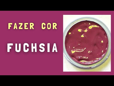 How to make the color Fuchsia through color mixing.