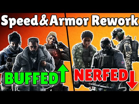 +10 Operators BUFF/NERFS To Their Armor/Speed Rating - Rainbow Six Siege