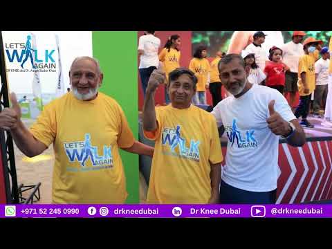 Dr Azam with Knee Warriors