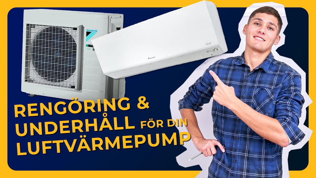 LUFTVÄRMEPUMP: Rengöring, underhåll & avfrostning [Spara el och pengar med rätt skötsel!]