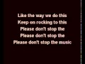 Please don't stop the music - Karaoke 
