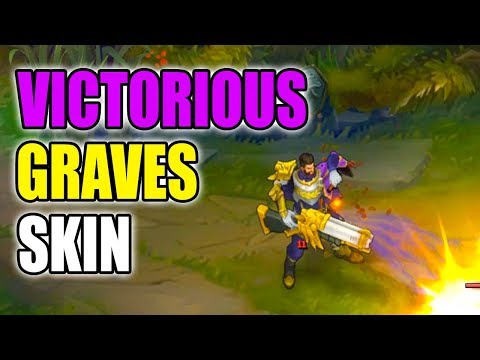 NEW VICTORIOUS GRAVES SKIN SPOTLIGHT GAMEPLAY - League of Legends