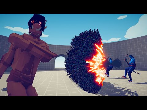 EREN YEAGER (Attack on Titan) vs 3x EVERY GOD | TABS Totally Accurate Battle Simulator