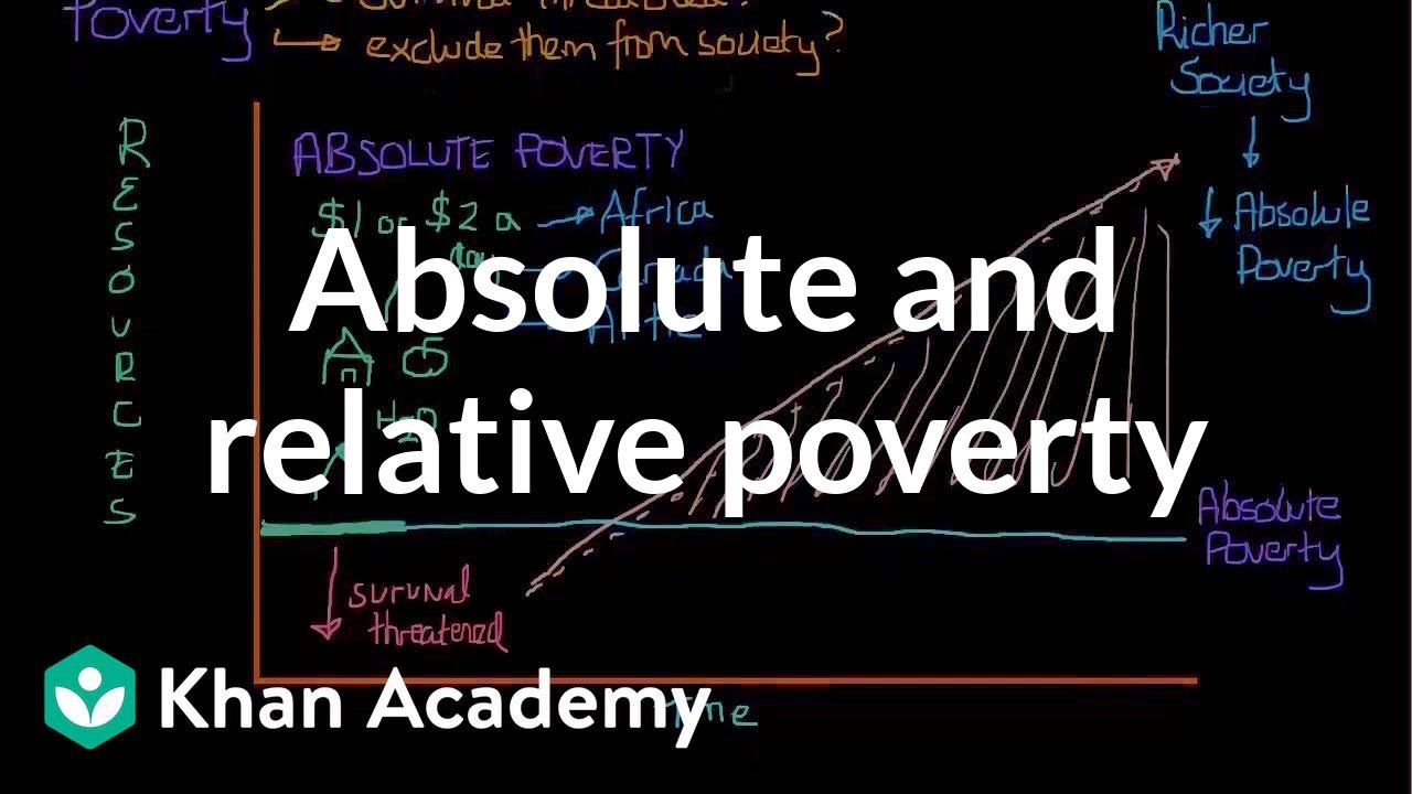 Absolute and relative poverty | Social Inequality | MCAT | Khan Academy