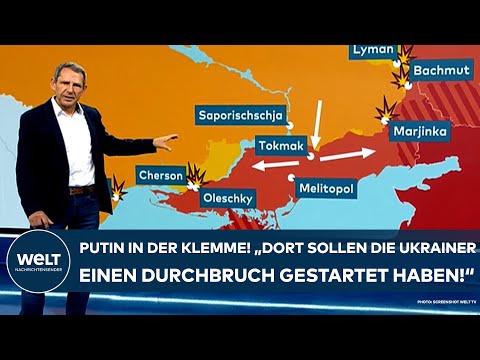 UKRAINE-KRIEG: Putin in der Klemme! "Dort sollen die Ukrainer einen Durchbruch gestartet haben!"