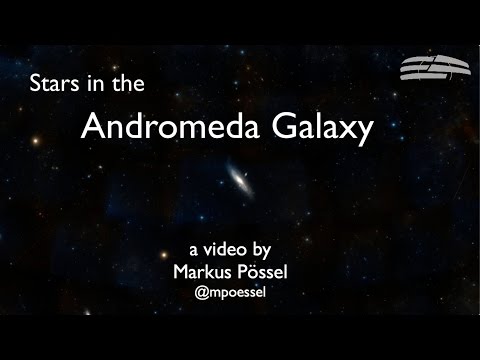 Stars in the Andromeda galaxy