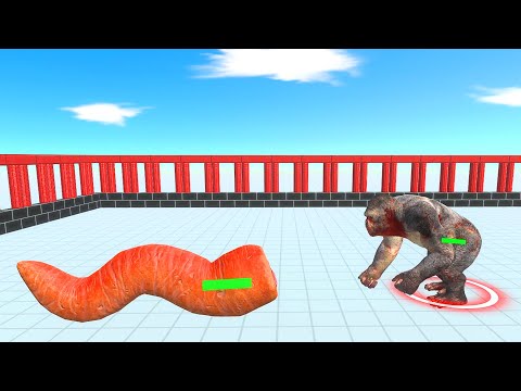 Tournament of All Units 1 vs 1 (With HP Bar)- Animal Revolt Battle Simulator