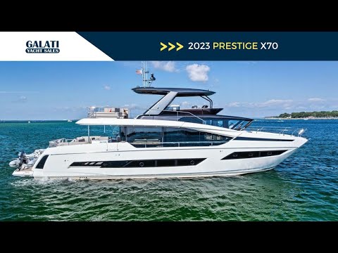 2023 Prestige X70 “Charlotte” For Sale – On-Deck Master, Seakeeper, Volvo IPS