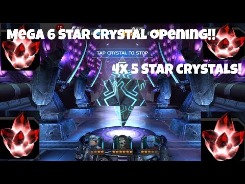 HUGE 6 Star & 4x 5 Star Crystal Opening! Marvel Contest Of Champions