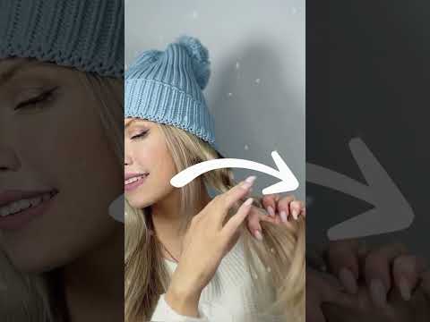 Jingle bells and make a winter hat hairstyle...