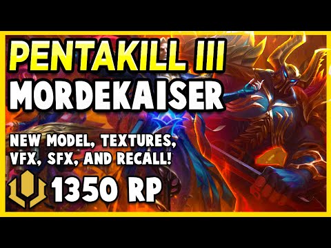 *NEW* PENTAKILL MORDEKAISER ROCKS!!! Was that a good pun?!? - League of Legends PBE Gameplay