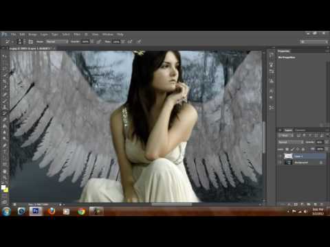 12  Adobe Photoshop CS6   Angel Transformation  Speed Art
