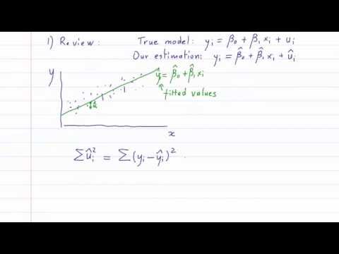 ECO375F - 1.0 - Derivation of the OLS Estimator