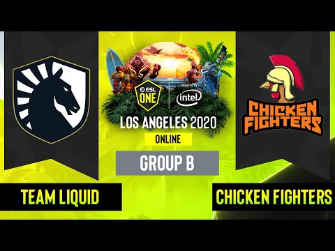 Dota2 - Team Liquid vs. Chicken Fighters  - Game 3 - Group B - EU/CIS - ESL One Los Angeles