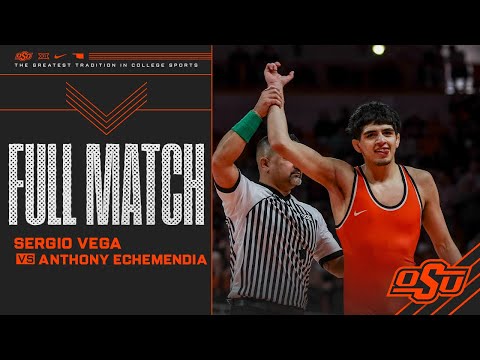 Sergio Vega defeats Iowa State's Anthony Echemendia - Oklahoma State Wrestling (02/01/26)