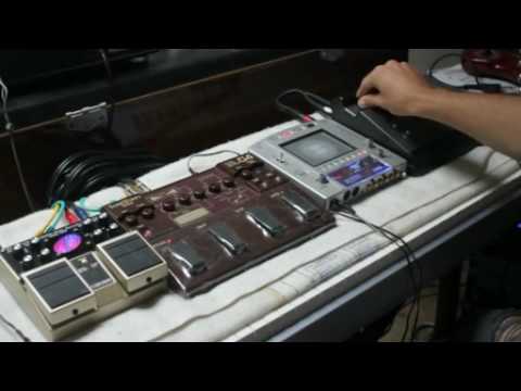 testing rotary leslie simulation pedals