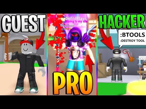 Roblox Guest Vs Pro Vs Hacker Roblox Mining Simulator Funny - 