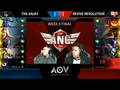THE ANJAY vs REVIVE REVOLUTION - Garena AOV ANC City Qualifiers : Week 3 Final Game 3