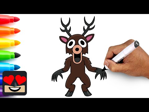 How To Draw The Deer - 99 Nights in the Forest Roblox