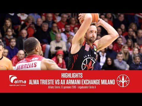 Highlights Alma Pallacanestro Trieste vs AX Armani Exchange Milano