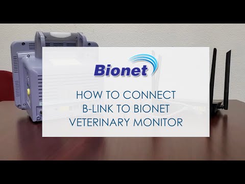 How to connect B-Link to Bionet Veterinary Monitor
