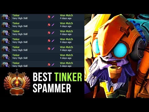 Funkefal Best Tinker Spammer on Dotabuff Road to TOP-10 with Tinker - Dota 2